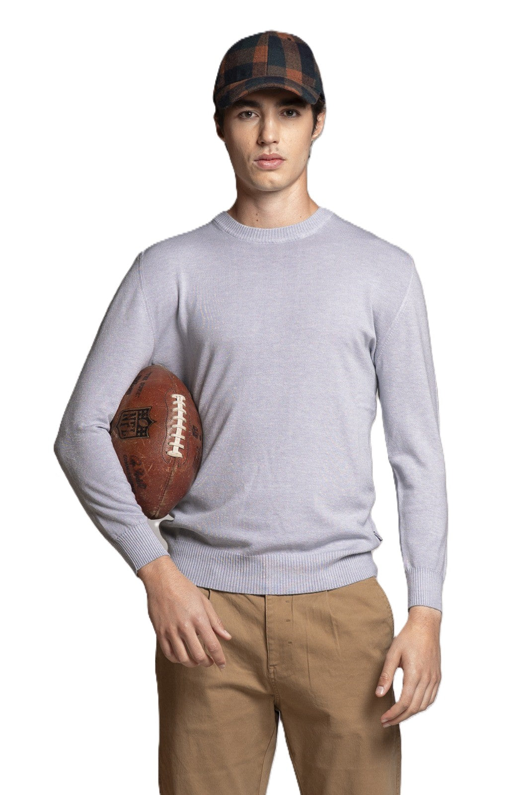 IMPURE pullover lana grigio LUTON LANA-GRIGIO