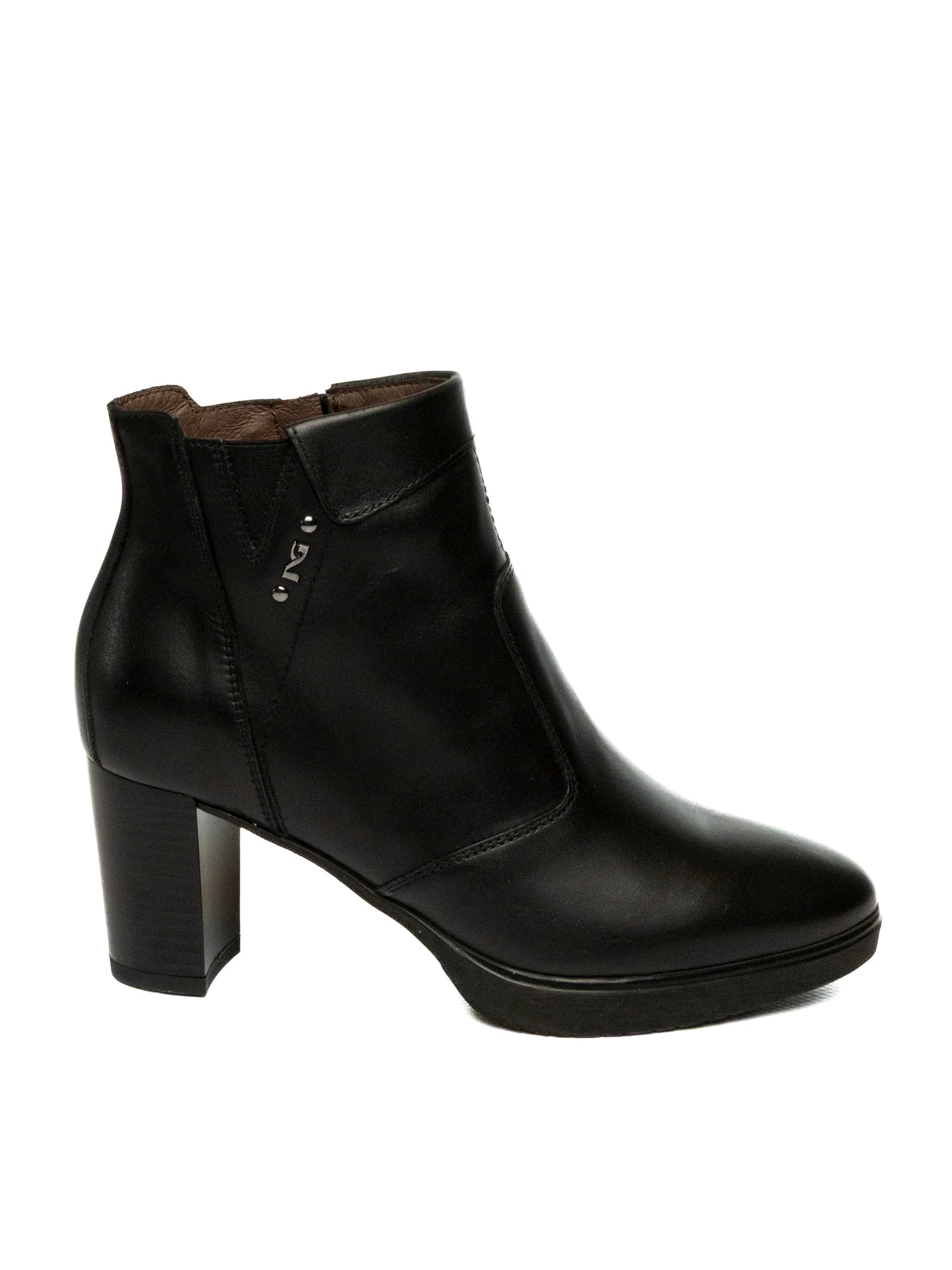 NERO GIARDINI Tronchetto pelle nero 513800 GUANTO-NERO