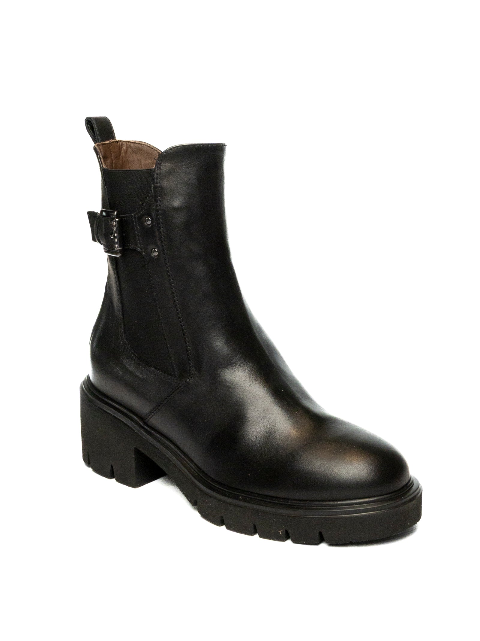 NERO GIARDINI Tronchetto pelle nero 514814 SAGAR-NERO