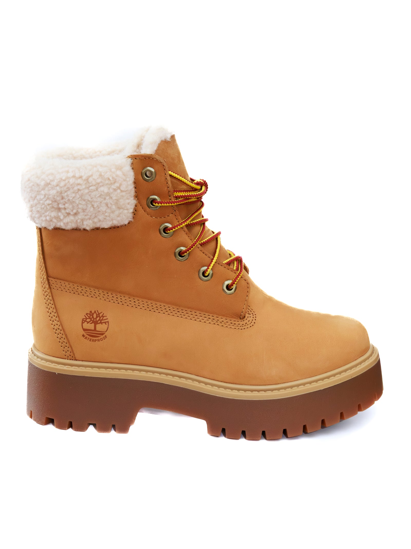 TIMBERLAND Boot platofrm pelo giallo TB0A2PU67541 SHEARLINGBOOT-WHEAT