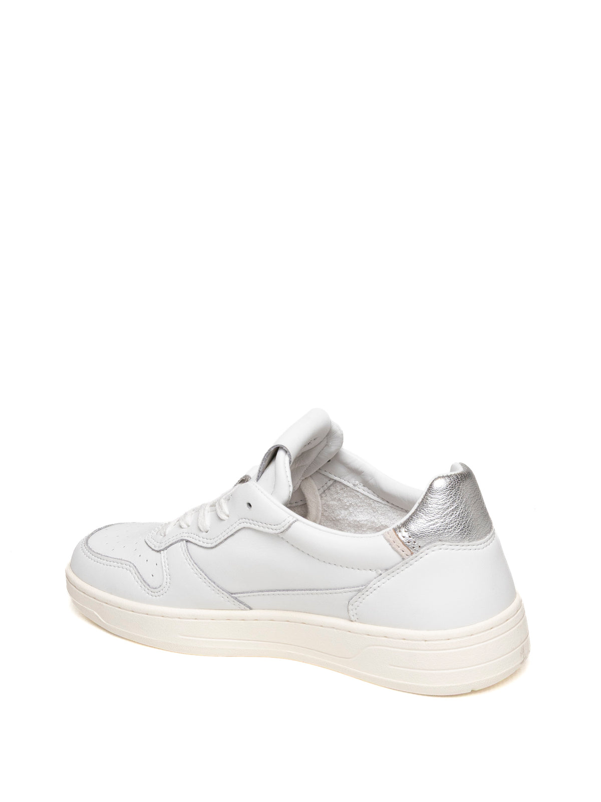 D.A.T.E. COURT 2.0 D CALF-WHT/SILV