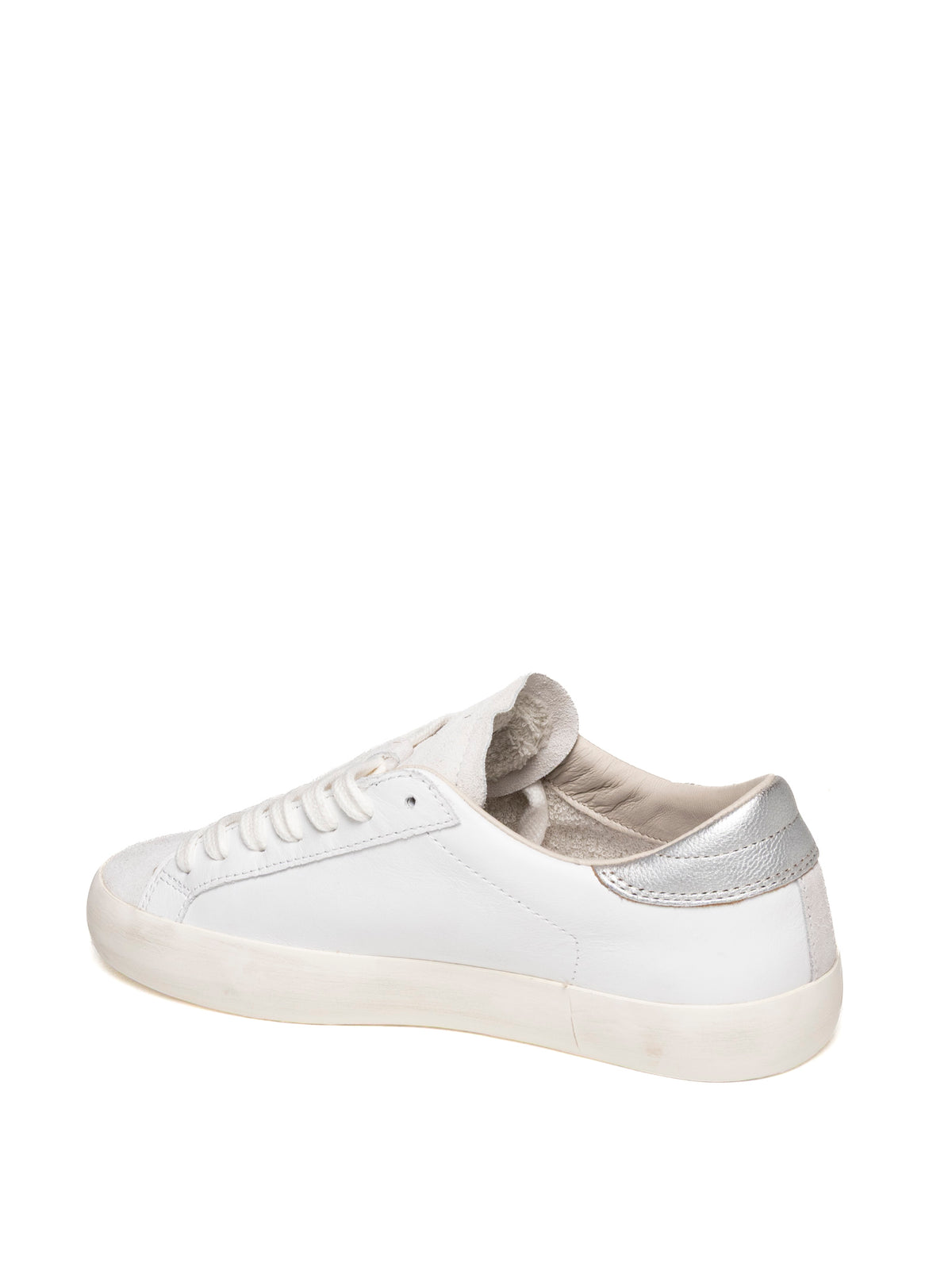 D.A.T.E. HILL LOW VINTAGE D CALF-WHT/SILV
