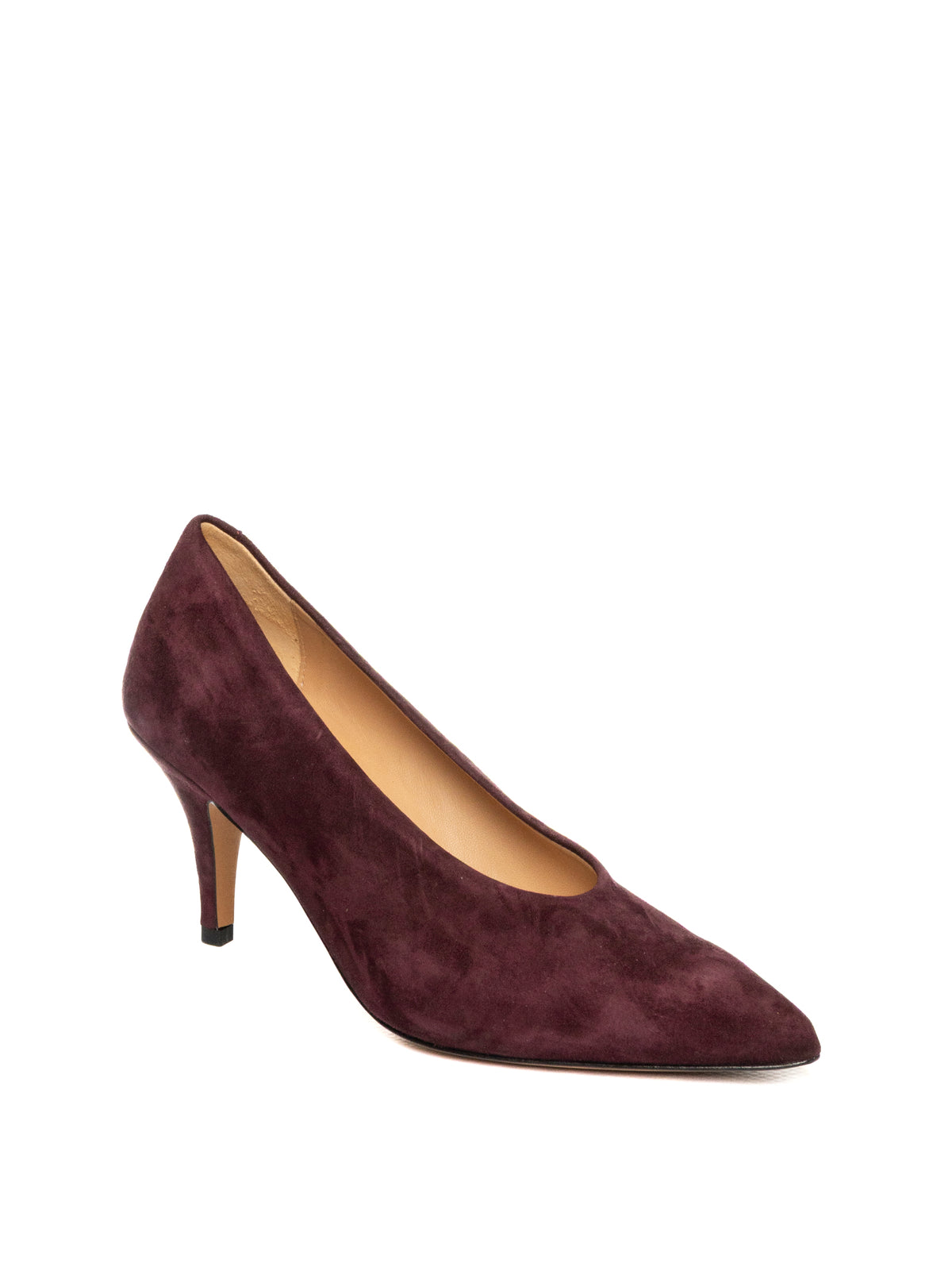 FRANCO RUSSO Décolleté camoscio vino 2802S CAMOSCIO-VINO