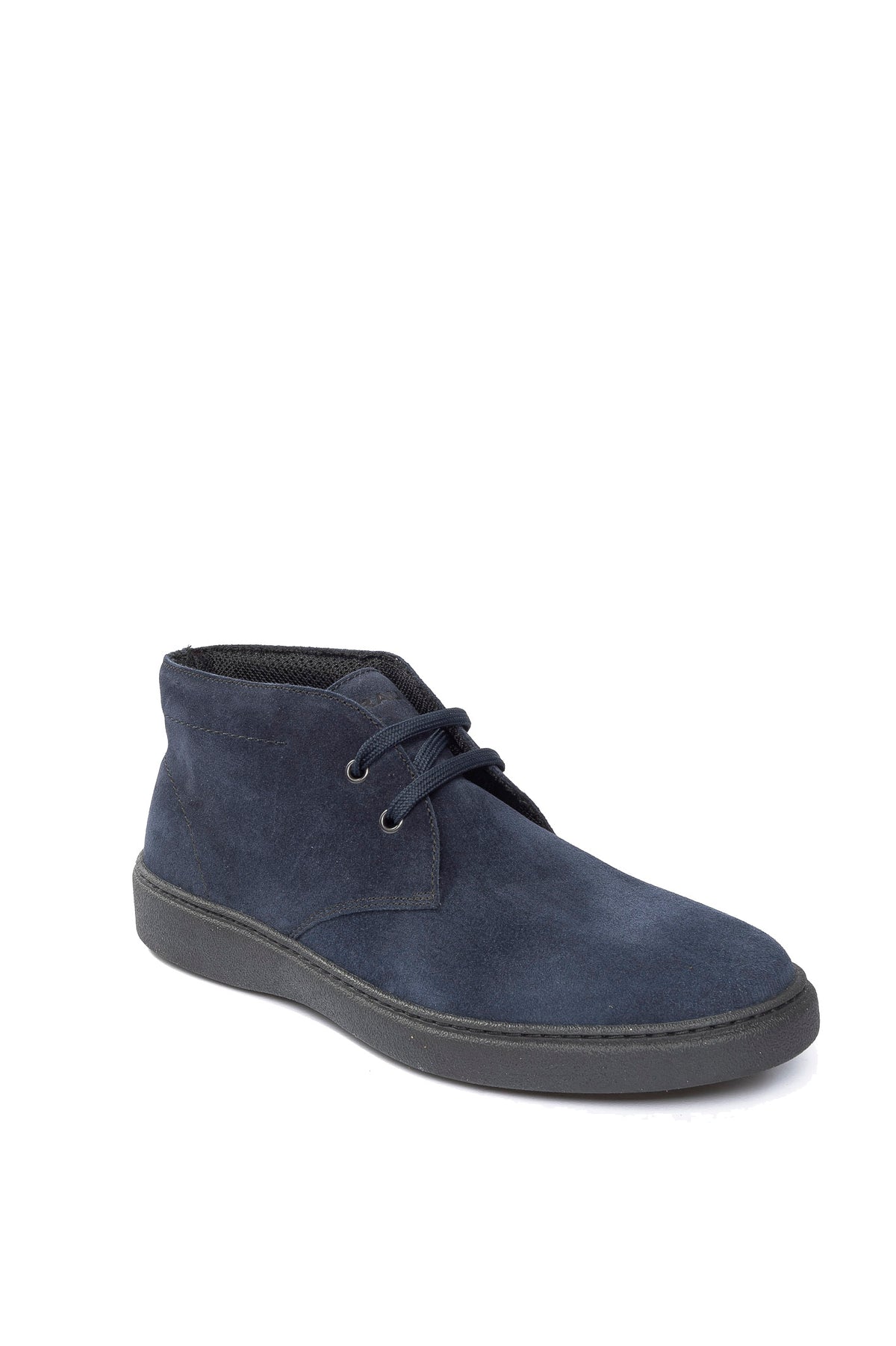 FRAU polacchino in pelle scamsociata blu<BR/> A19C5 WAXY-BLU