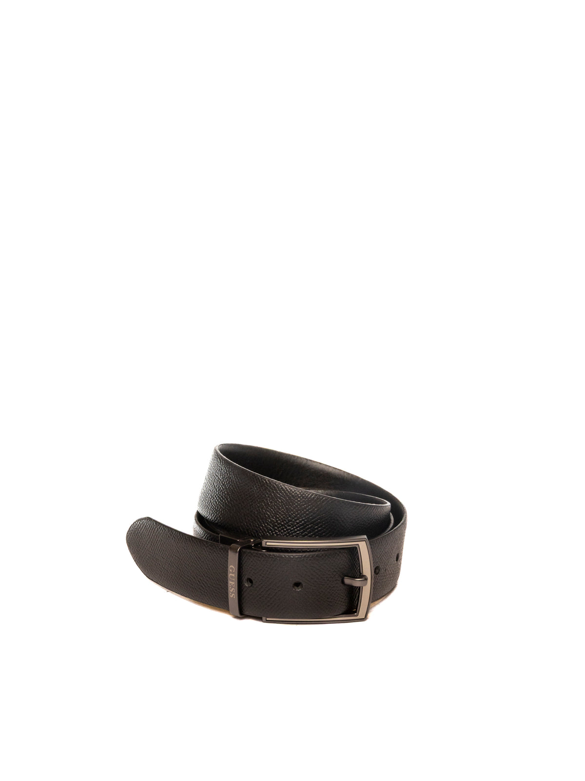 GUESS cintura pelle nera R-BM7823 P5335 ADJ REV-BLACK