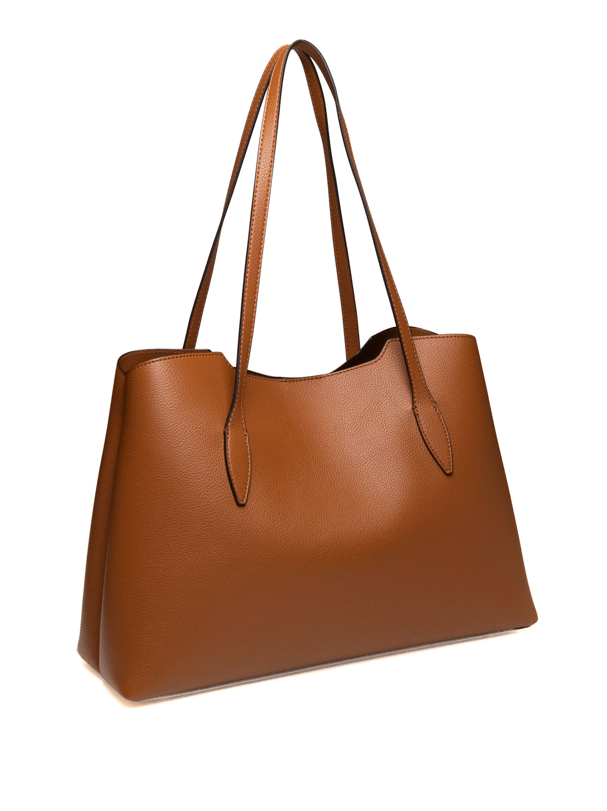 Borsa shopper Melody caramel GUESS vista posteriore con doppi manici a spalla