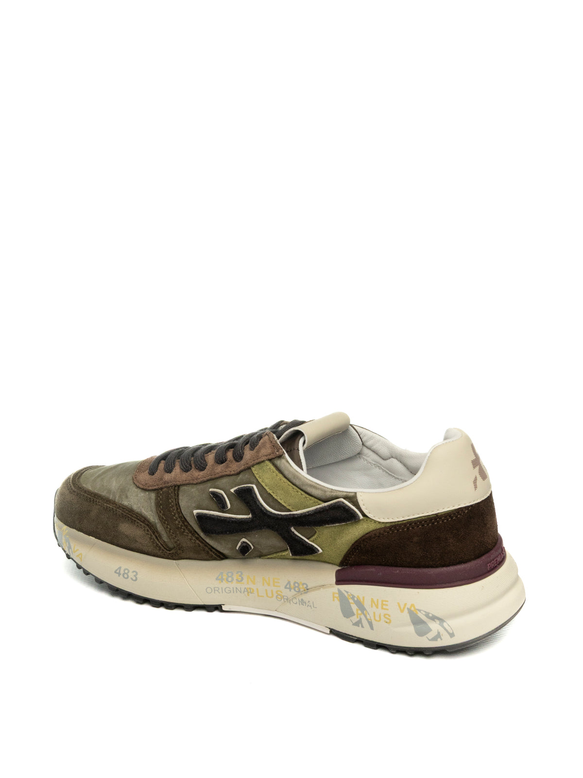 PREMIATA Sneaker mick verde militare MICK CAM-NYL-7717