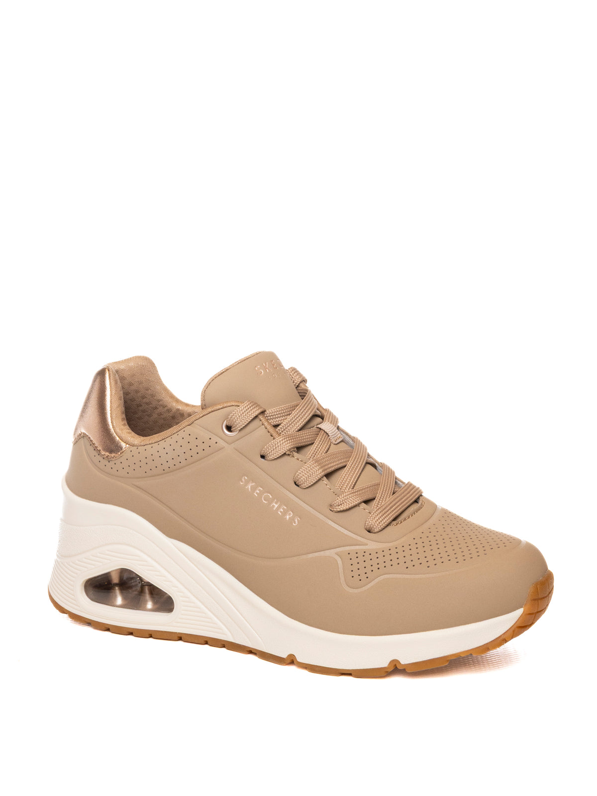 SKECHERS uno wedge - hi steps 177520 UNO WEDGE -HI STEPS-TAN