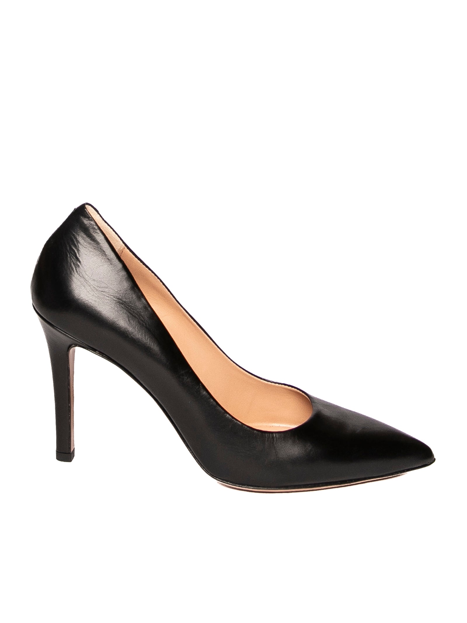 FRANCO RUSSO décolleté in nappa nero<BR/> 1801/S NAPPA-NERO 