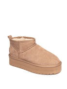 COLORS OF CALIFORNIA Tronchetto suede taupe YWPLA01 PLATFORMWINTER-TAU 