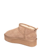 COLORS OF CALIFORNIA Tronchetto suede taupe YWPLA01 PLATFORMWINTER-TAU 