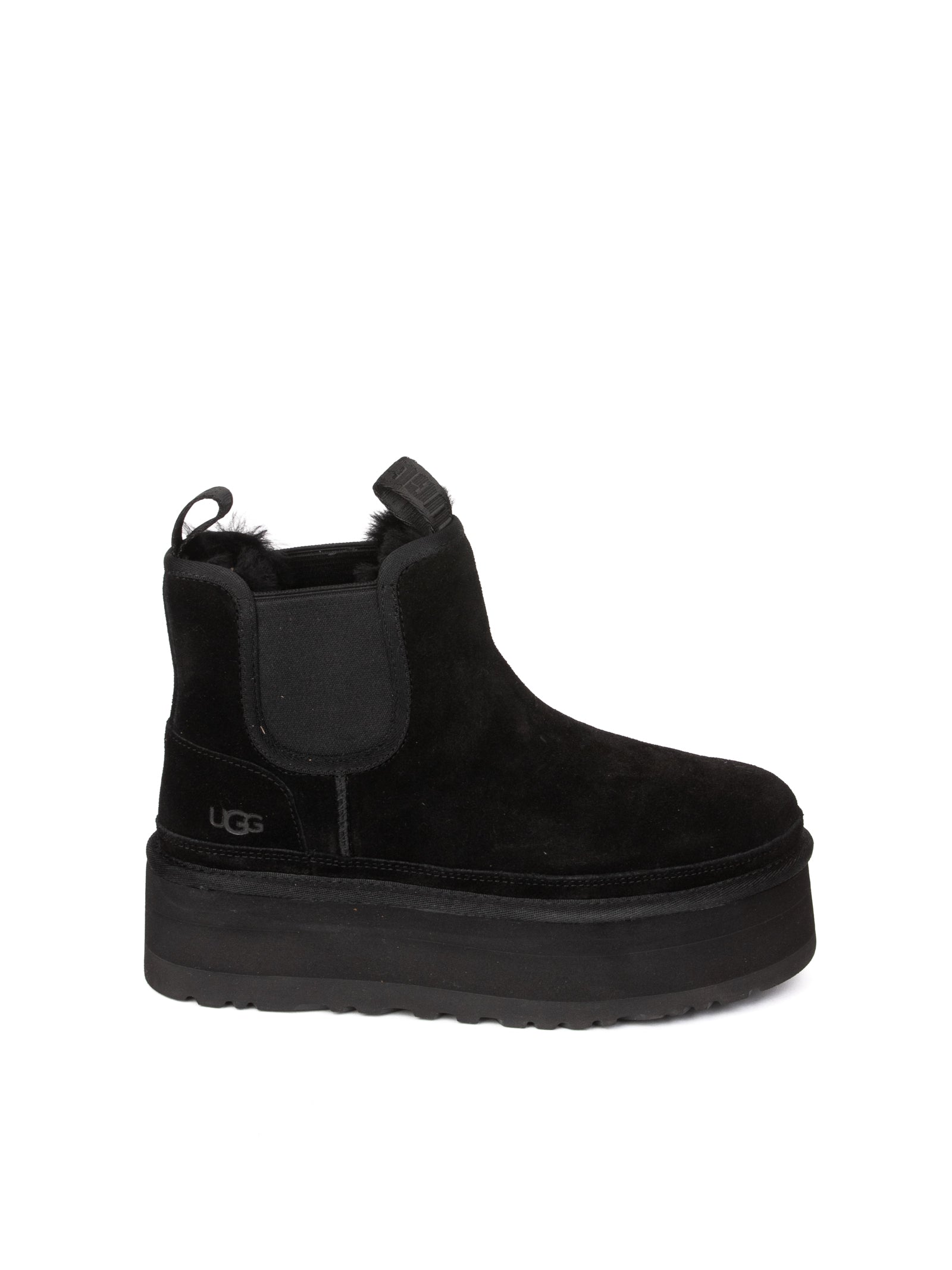 UGG stivale chelsea neumel nero<BR/> NEUMELPLATFORMCHELSEA MONTONE-BLK 