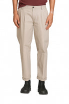 IMPURE pantalone devis beige DEVIS CHINO-DESERT 