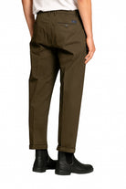 IMPURE pantaloni devis verdi DEVIS CHINO-GREEN 