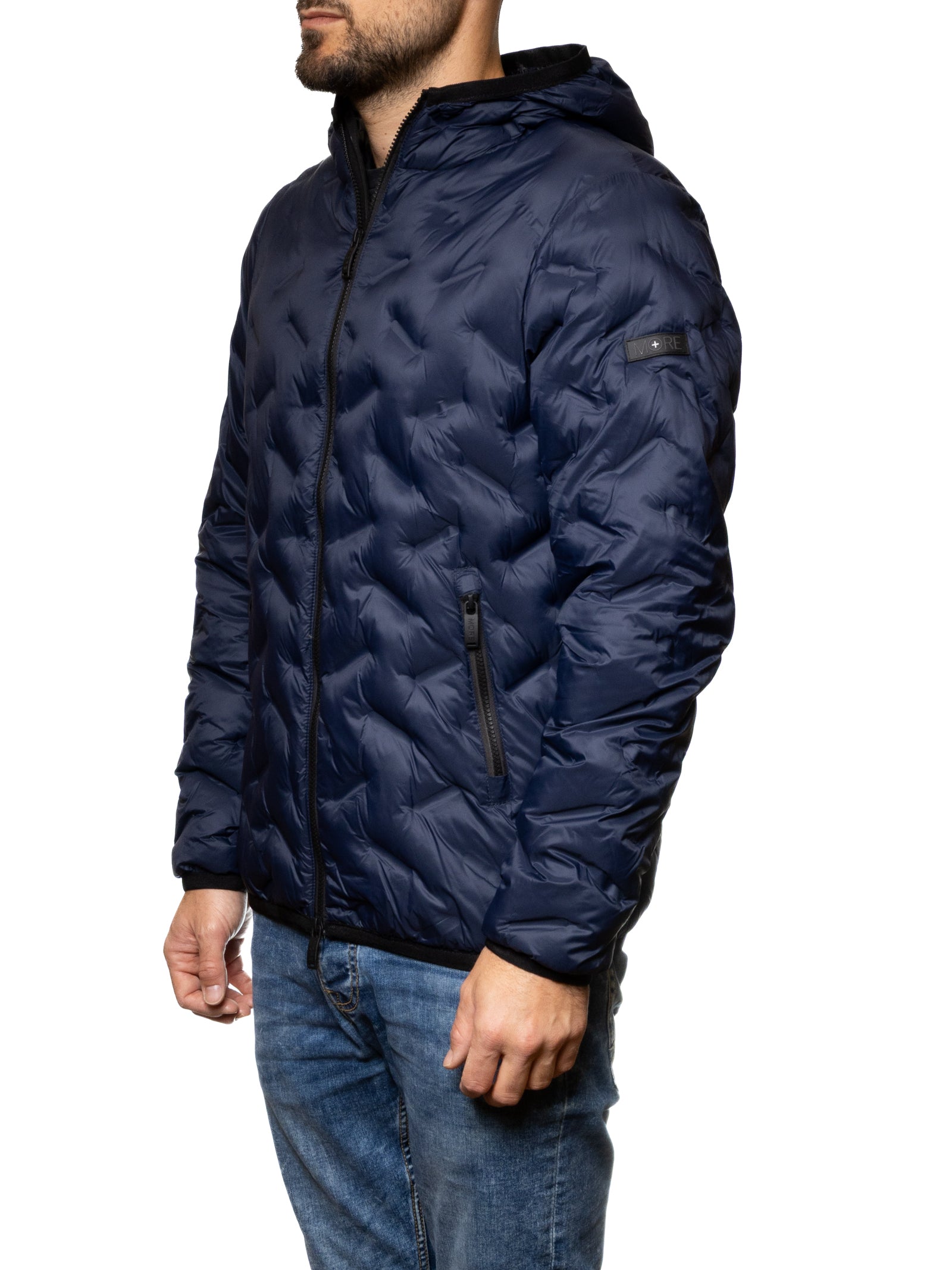 MORE giubbino piuma blu M2079 PIUMA.BLU 