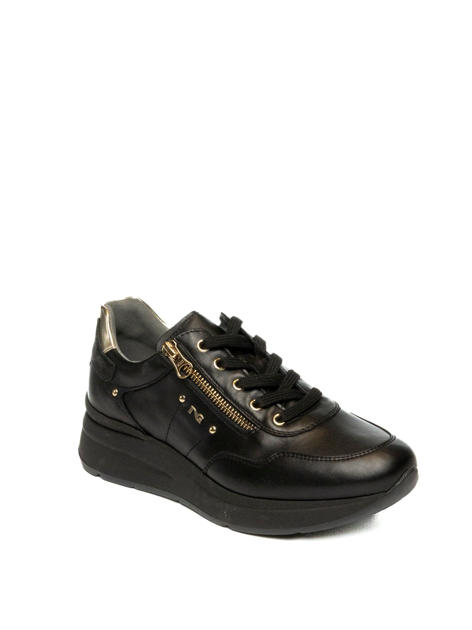 NERO GIARDINI Sneaker pelle nero 514070 GUANTO-NERO 