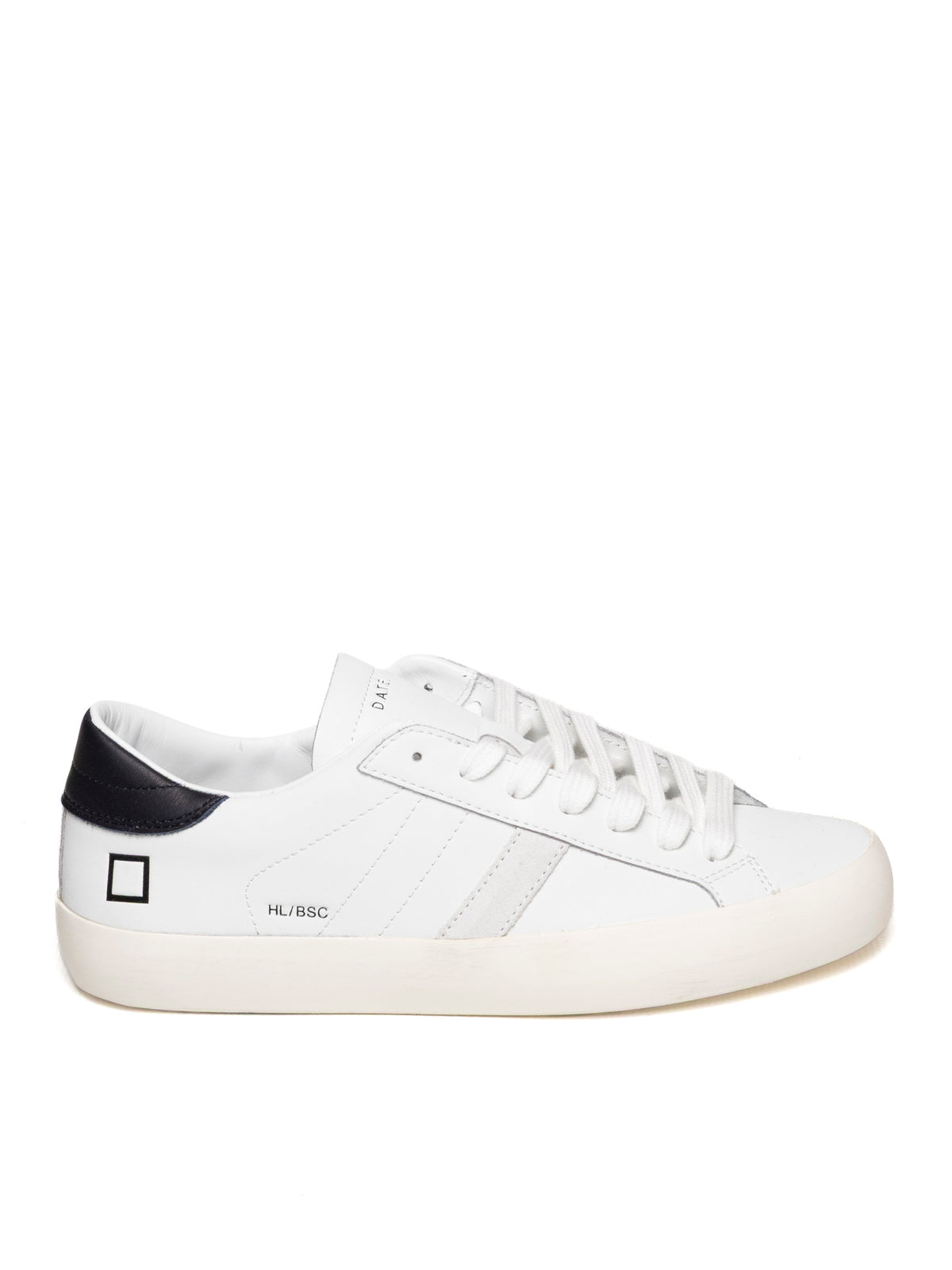 D.A.T.E.  HILL LOW BASIC U CALF-WHT/BLU 