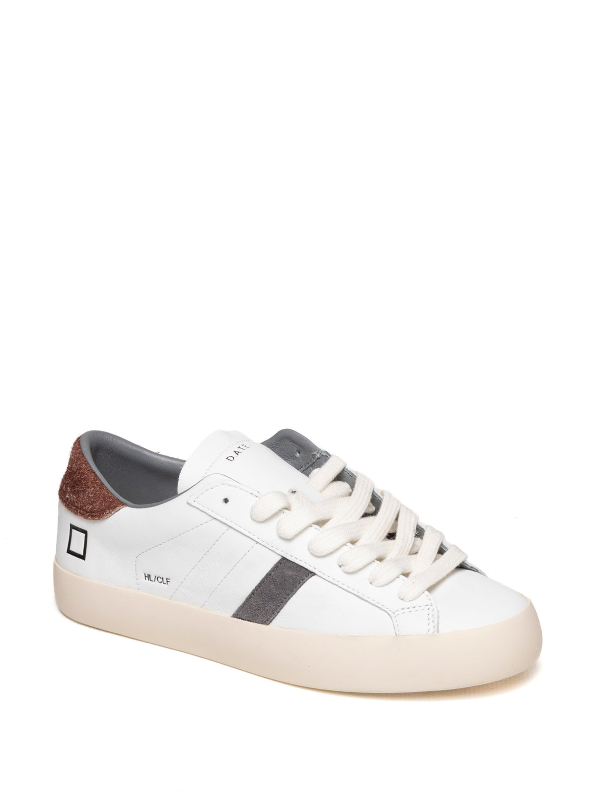 D.A.T.E.  HILL LOW U CALF-WHT/BORD 