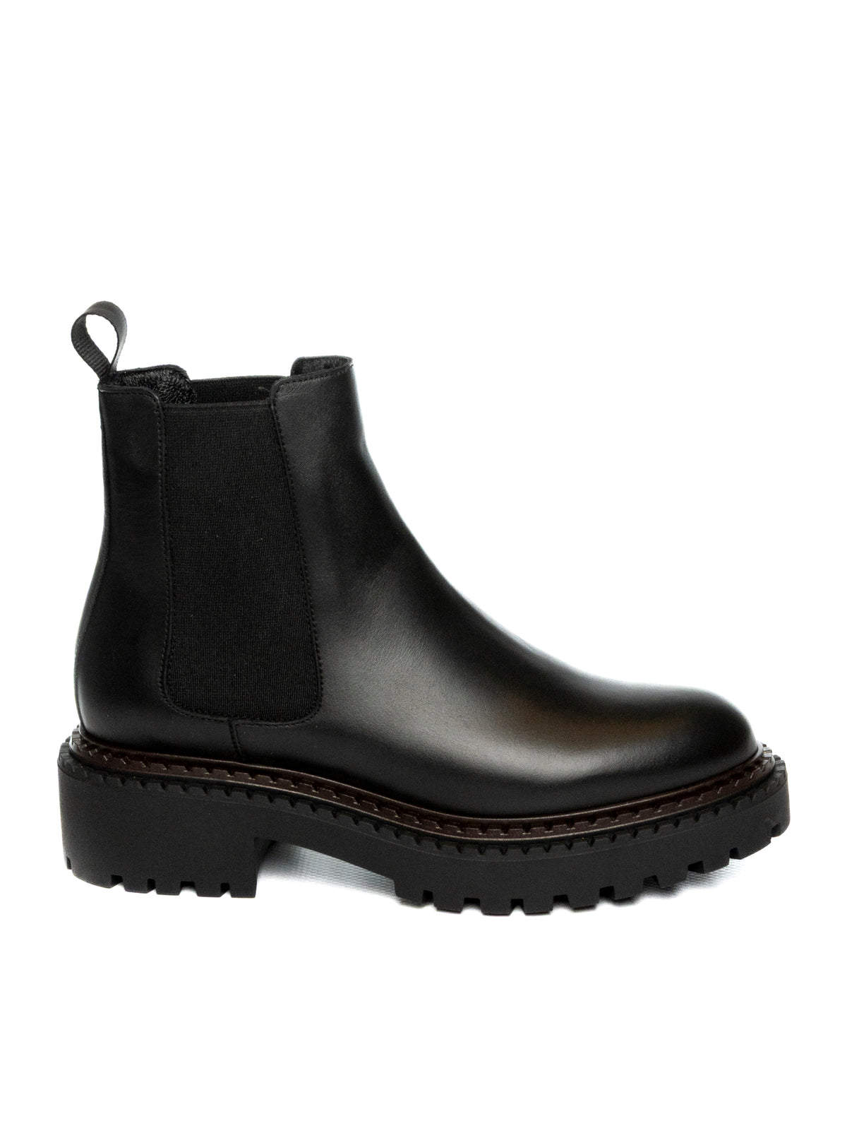 FRAU Beatles pelle nero A78N3 FRISONE-NERO 