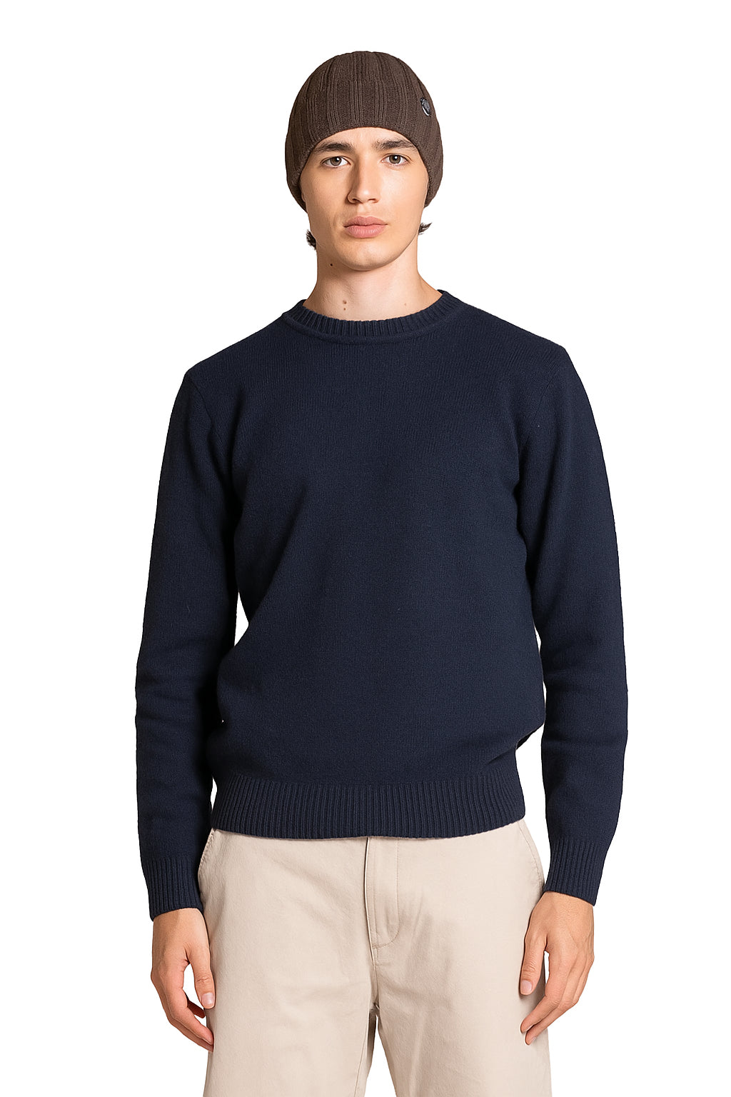 IMPURE pullover lana blu CHARLIE LAMBSWOOL-C01 