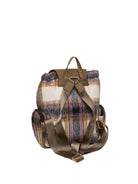 Zaino Taylor fango e tartan Save My Bag vista posteriore con spallacci regolabili