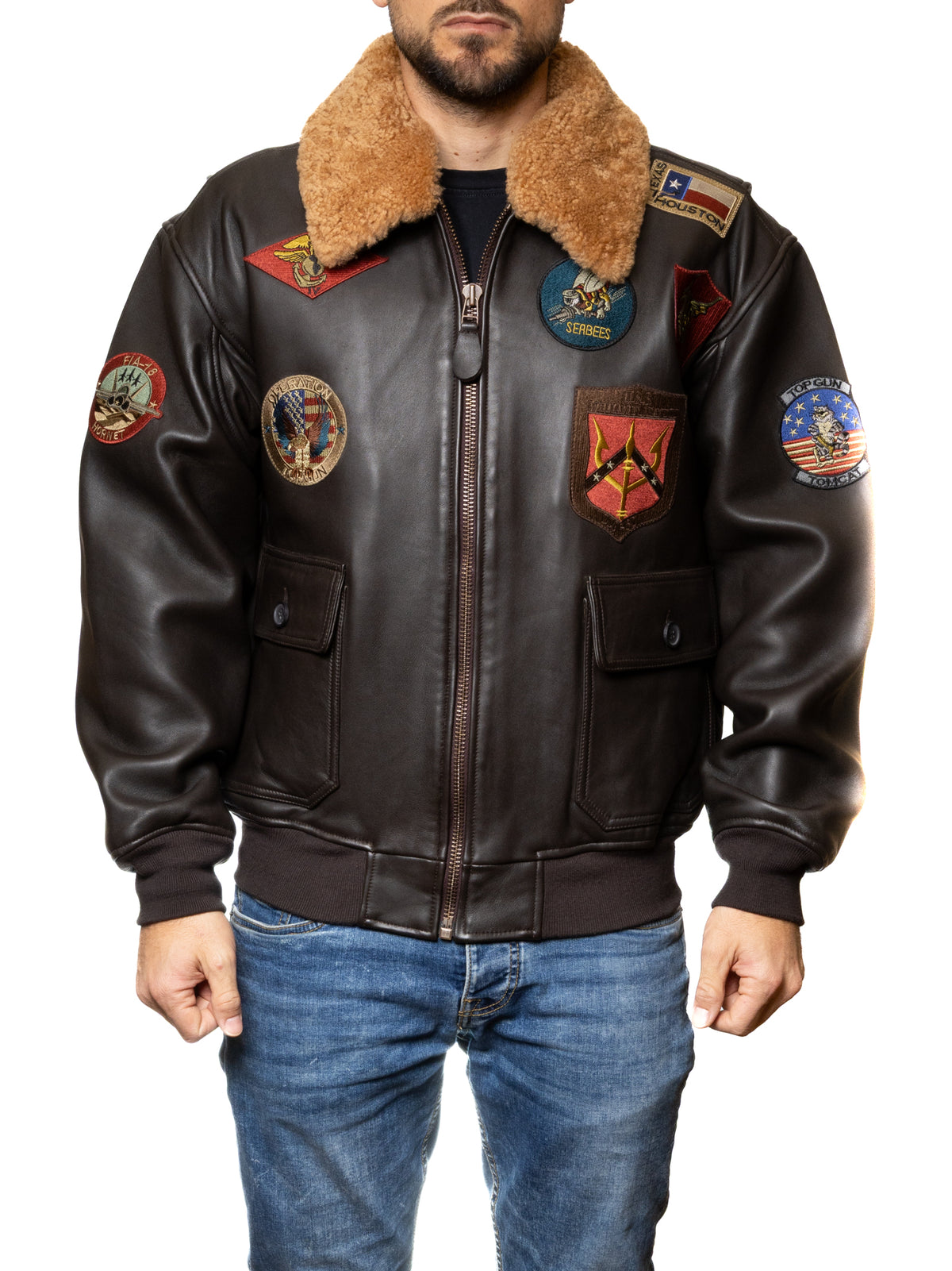 TOP GUN  TOPGUN PELLE-BROWN 