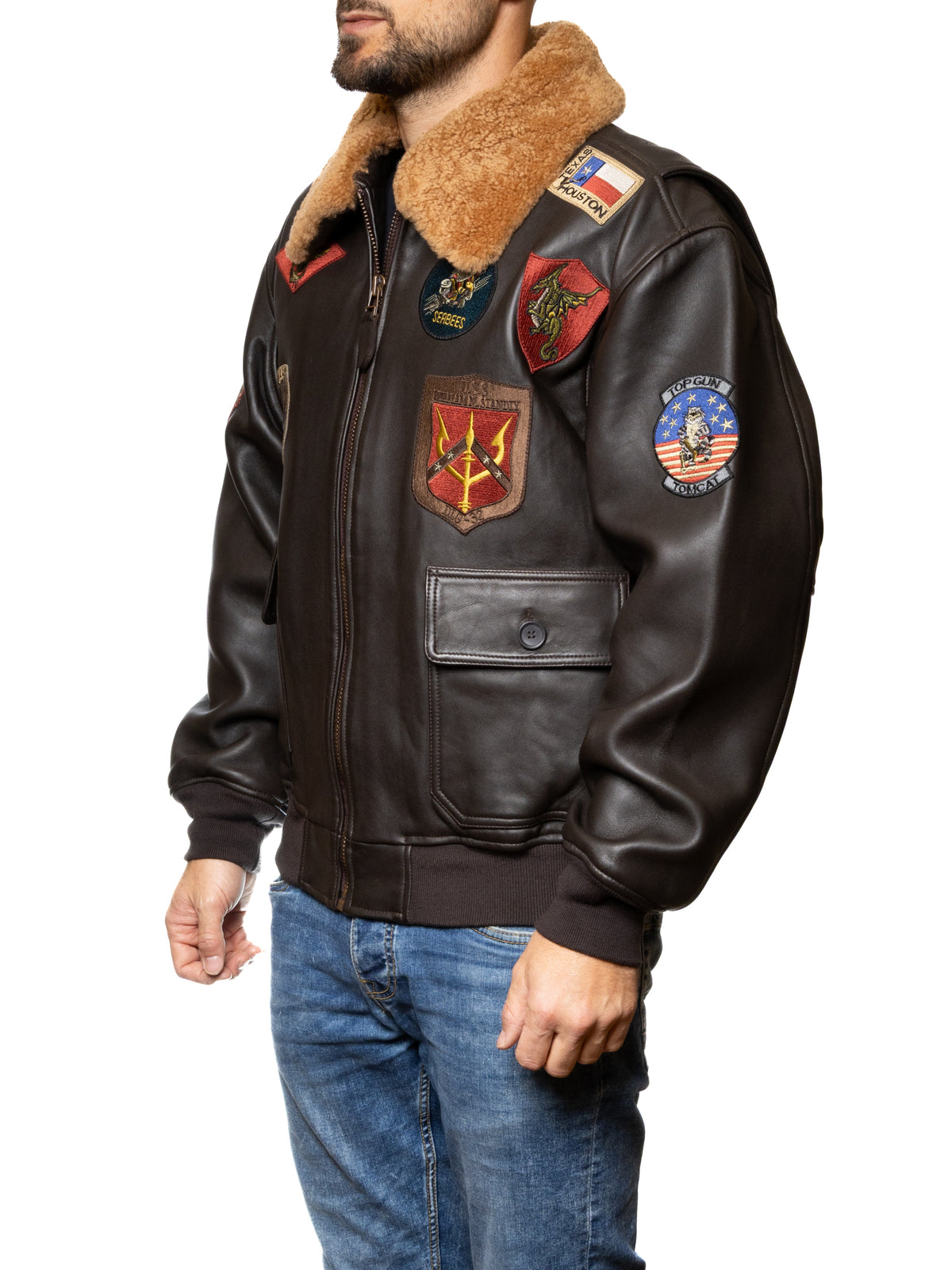 TOP GUN  TOPGUN PELLE-BROWN 