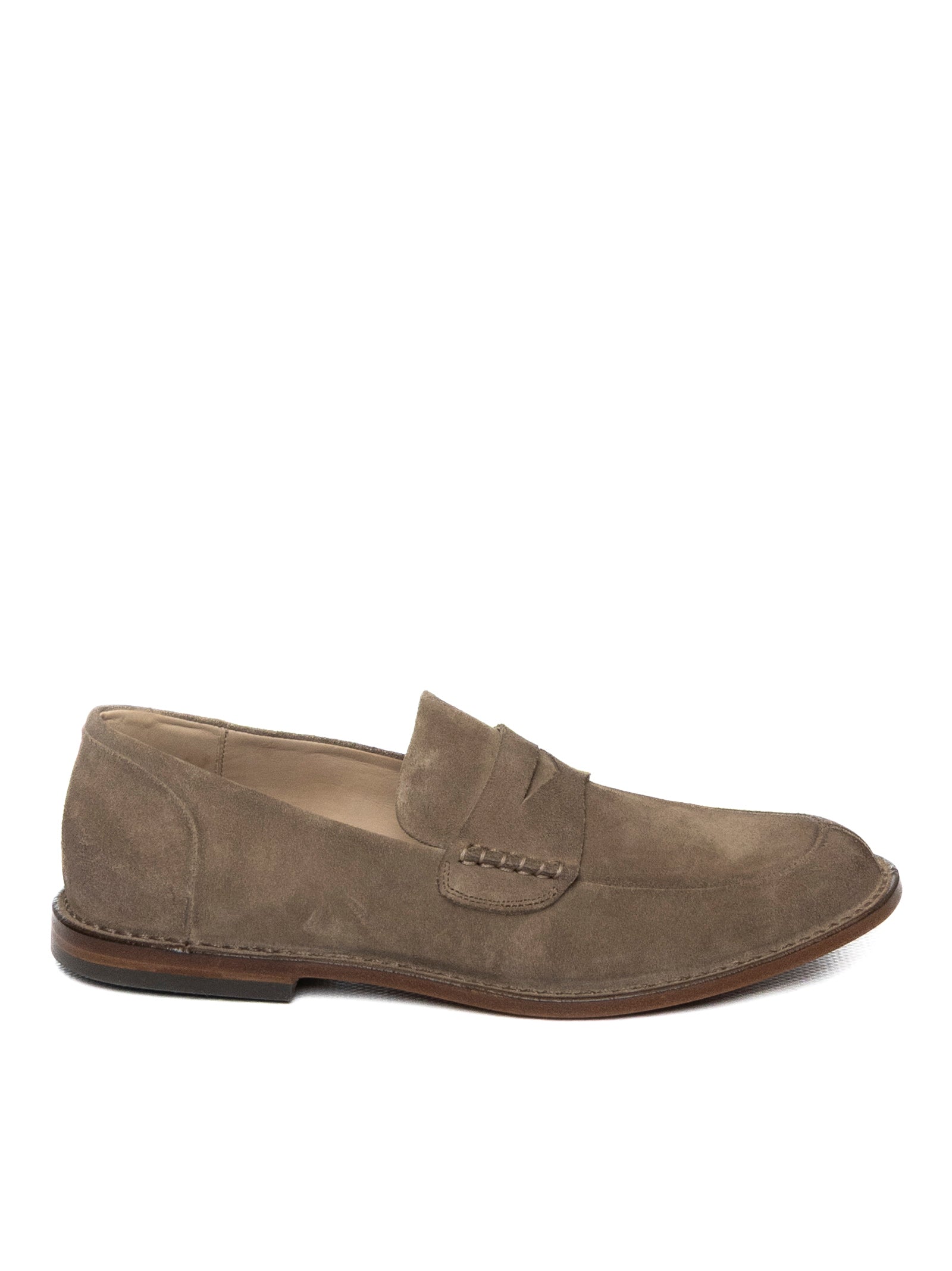 PANTANETTI Mocassino camoscio taupe 17510A POLAR-BLIND 