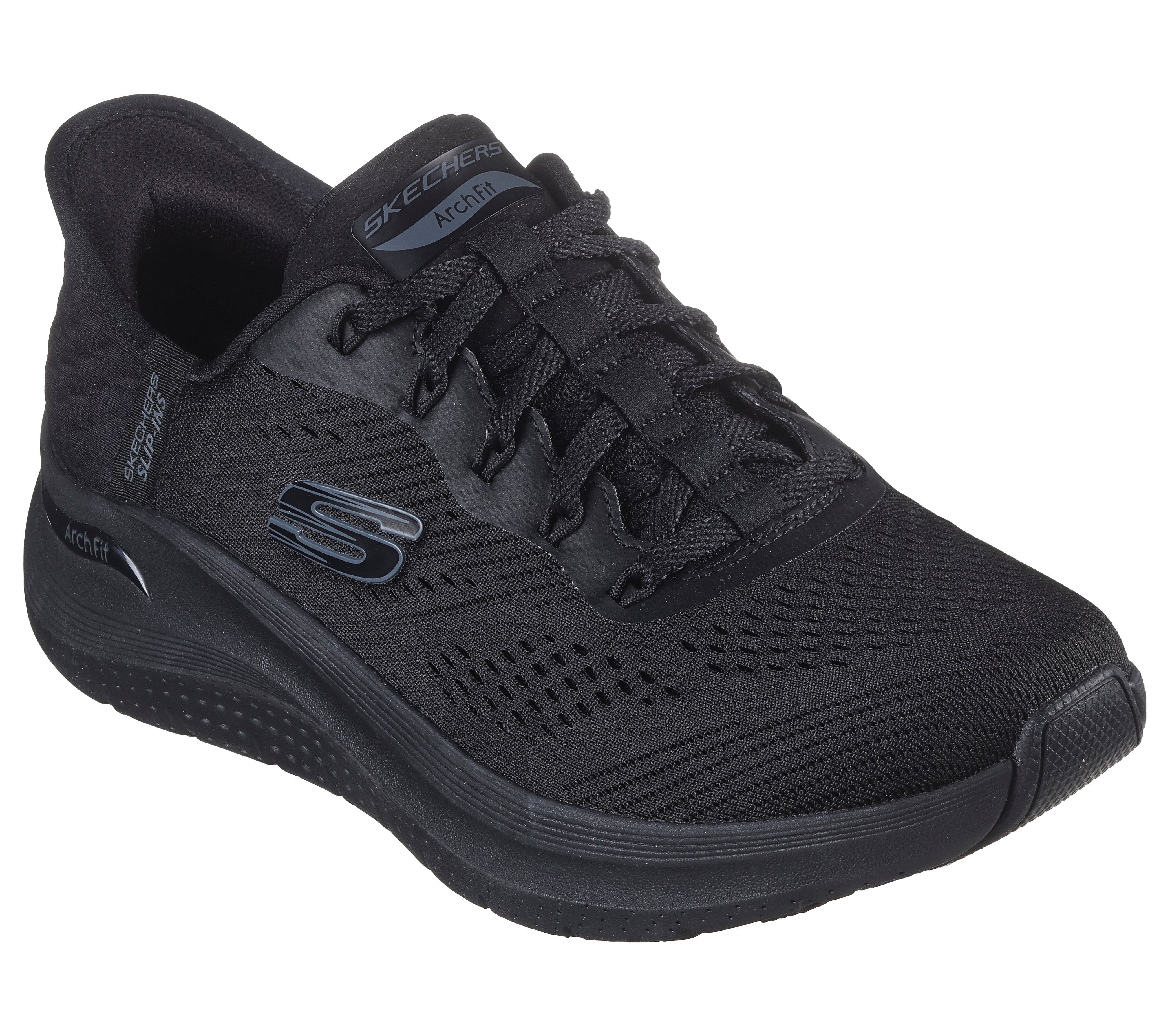 SKECHERS Sneaker arch fit nero mono 150066 ARCHFIT-BBK 