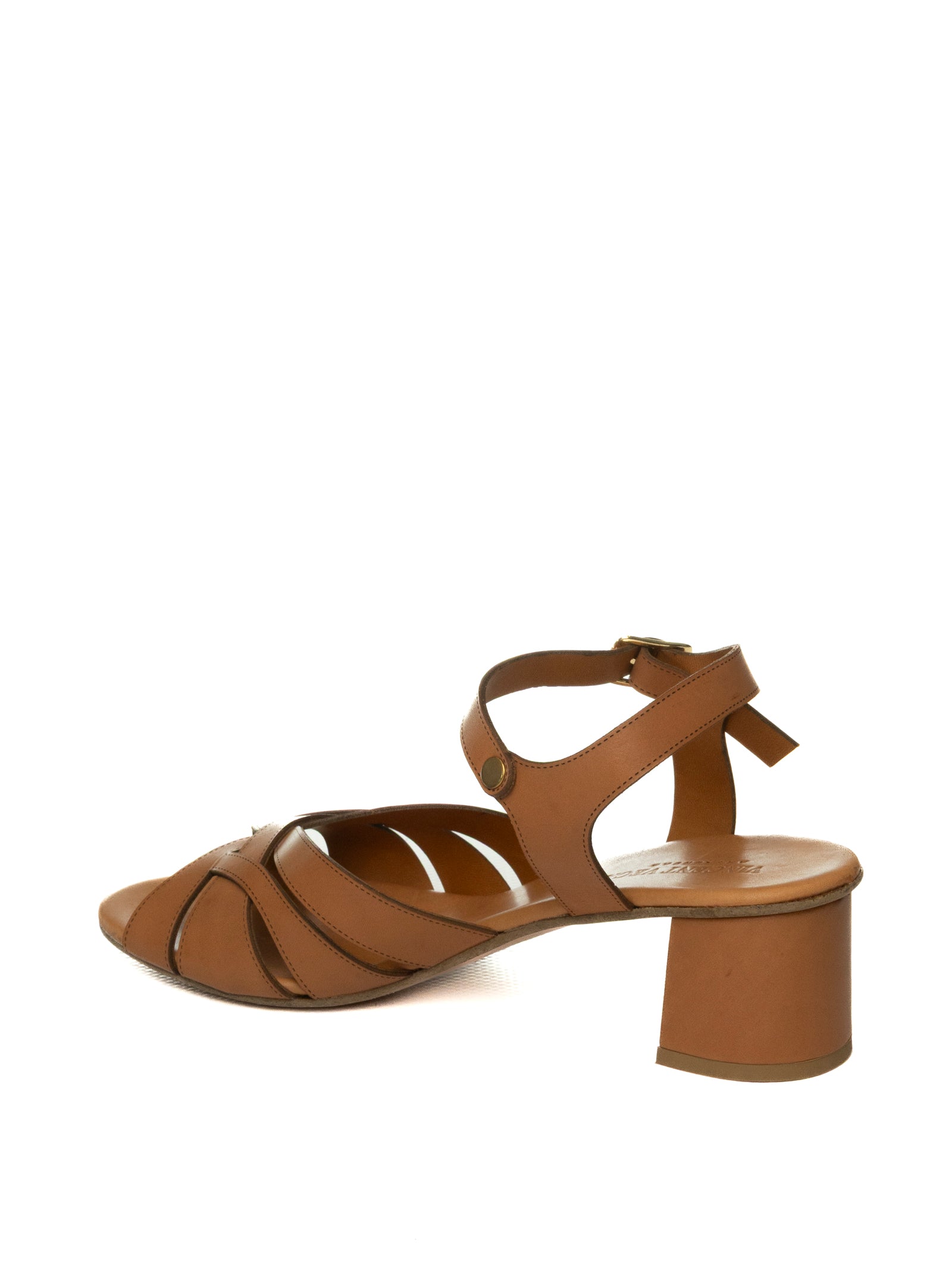 VINCENT VEGA Sandalo pelle cuoio FLOWER V50 VIT-CUOIO 