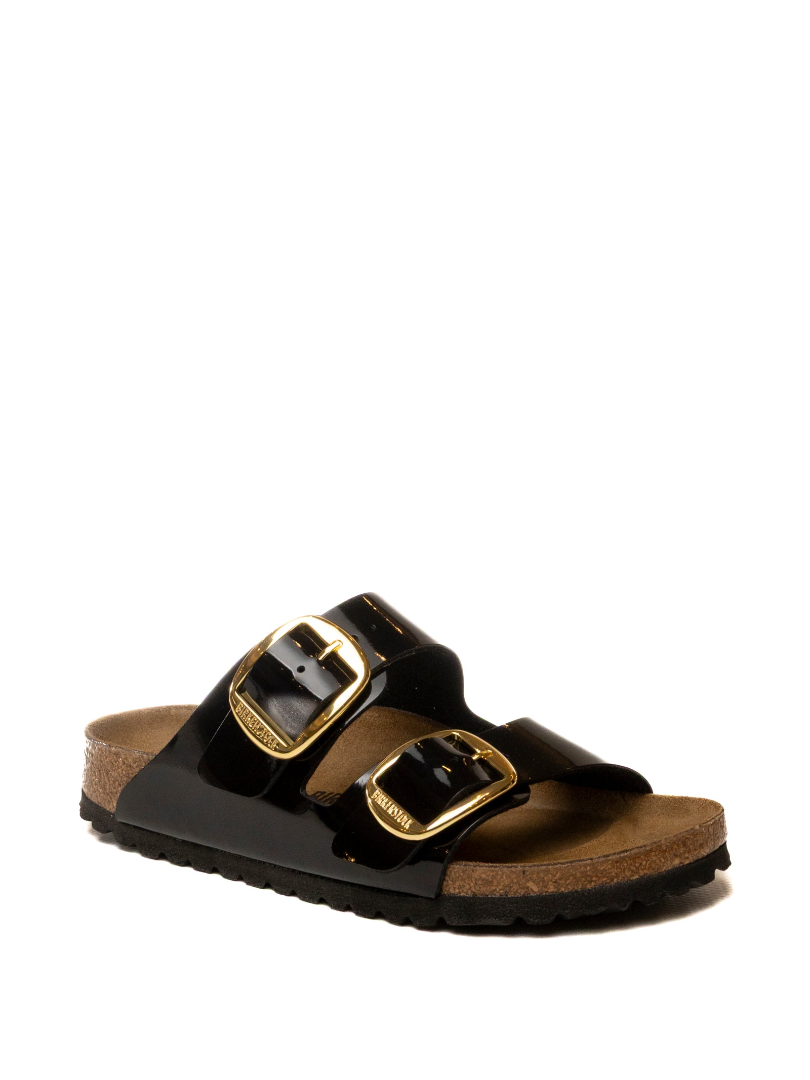 BIRKENSTOCK Sandalo arizona big buckle vernice nero ARIZONA BIG BUCKLE 1027918-BLACK 