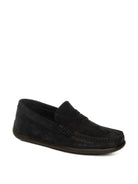 FRAU Mocassino camoscio blu 14B2 CASTORO-BLU 