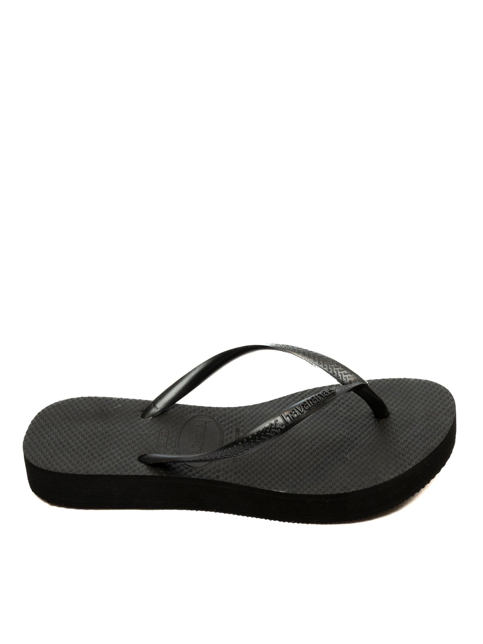 HAVAIANAS infradito slim platform nero 4144537 SLIM FLATFORM-0090 