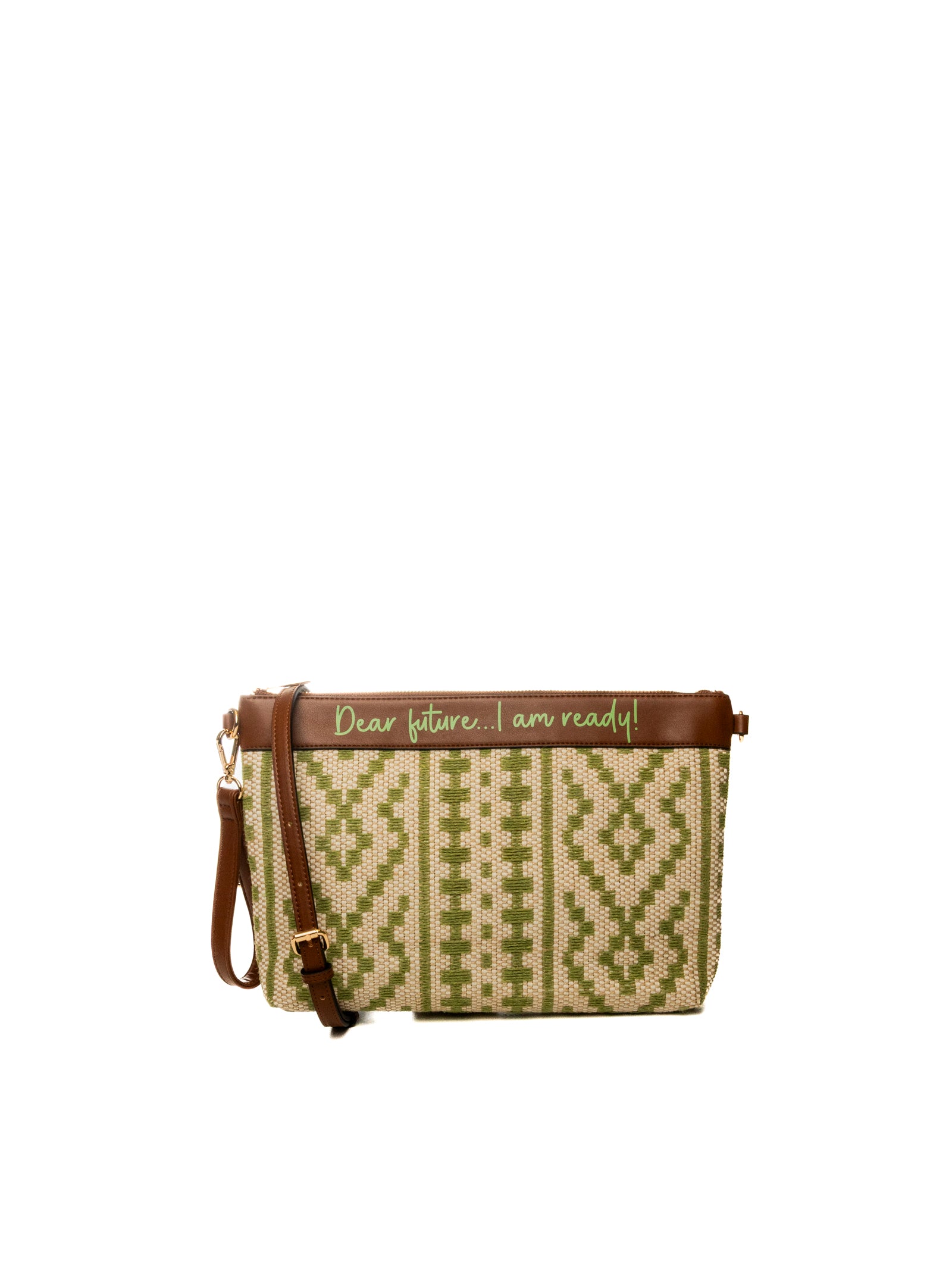 LE PANDORINE borsa a mano giulia verde/marrone PS2620B29 GIULIA-C40 