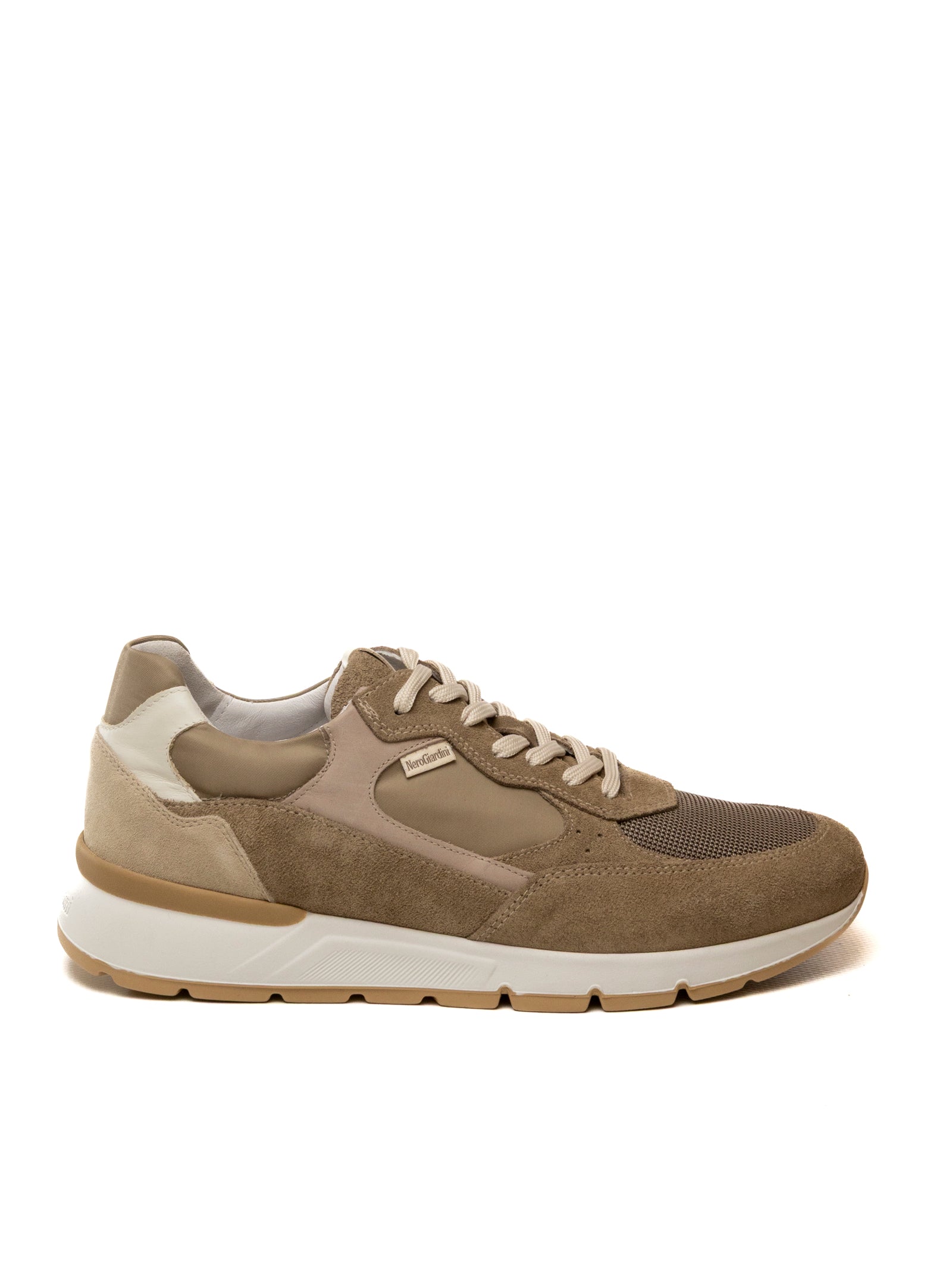 NERO GIARDINI Sneaker camoscio taupe E601100 AROLD-VELO 