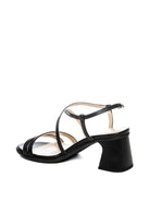 NERO GIARDINI Sandalo pelle nero E615740 PANDORA-NERO 