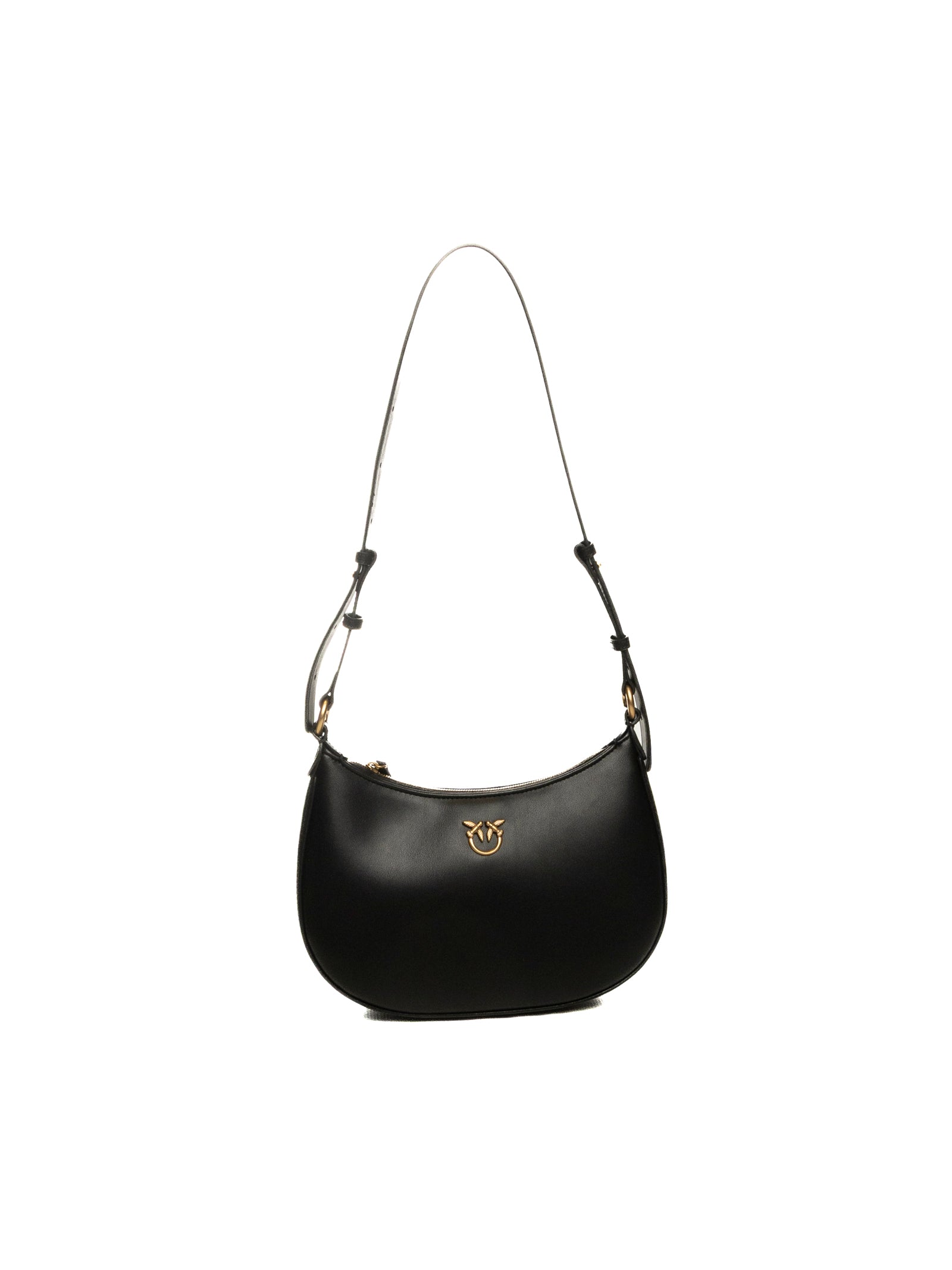 PINKO borsa a spalla half moon mini nera/oro 102790-A0F1 HALF MOON MINI-Z99Q 