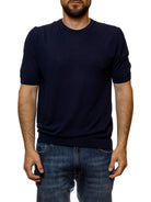 QB24 t-shirt cotone blu 0126127 COTONE-BLU 