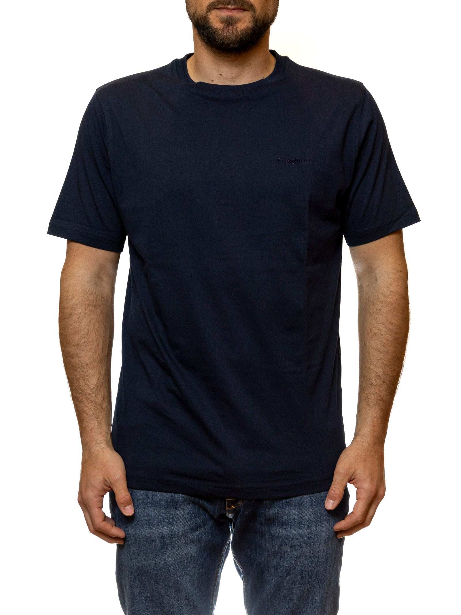 REFRIGIWEAR girocollo cotone blu T62800 HELEN-NAVY 