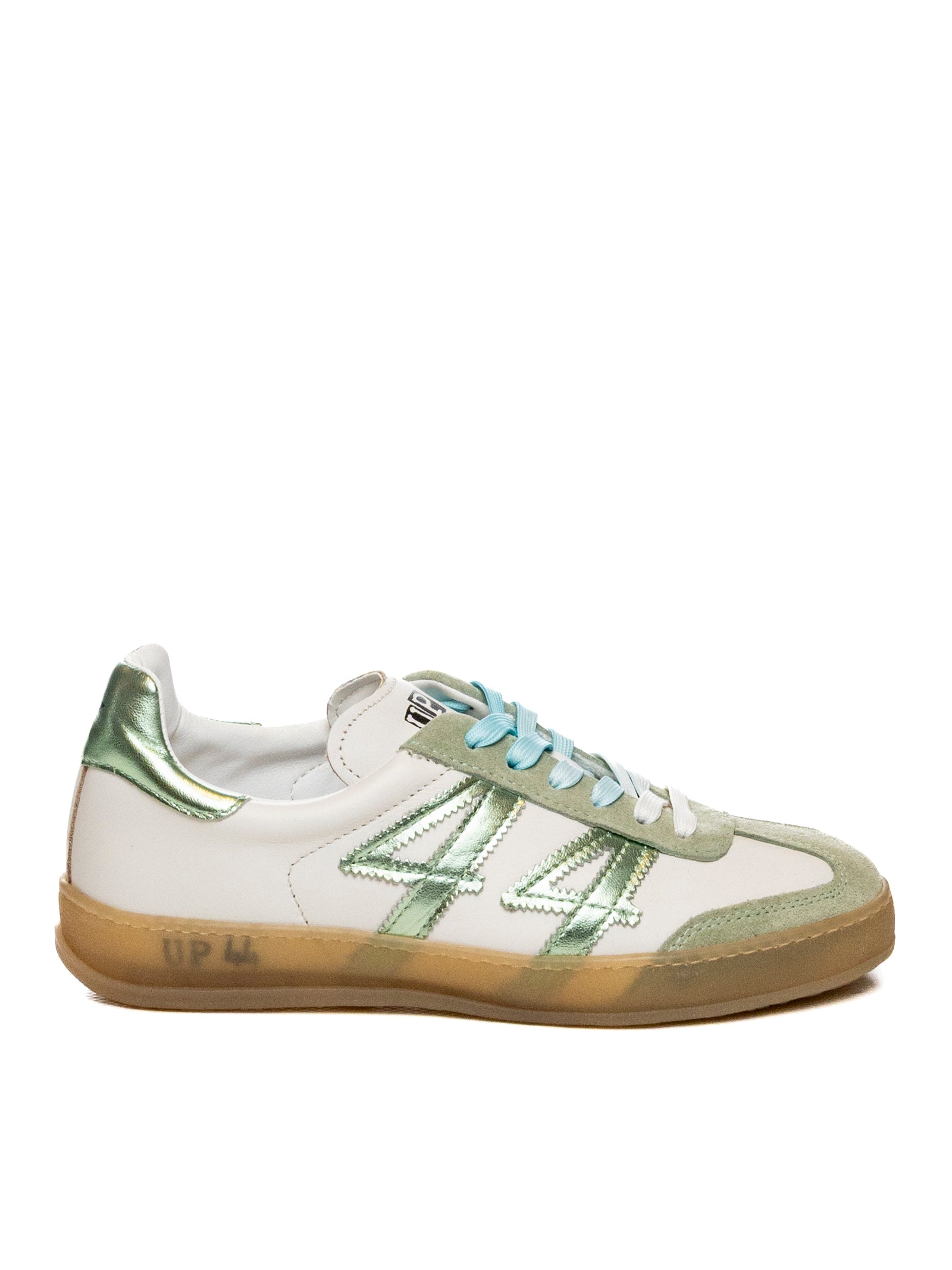 UP44 sneaker bianco/verde W16 PEL/SUE-BIA/VERDE 