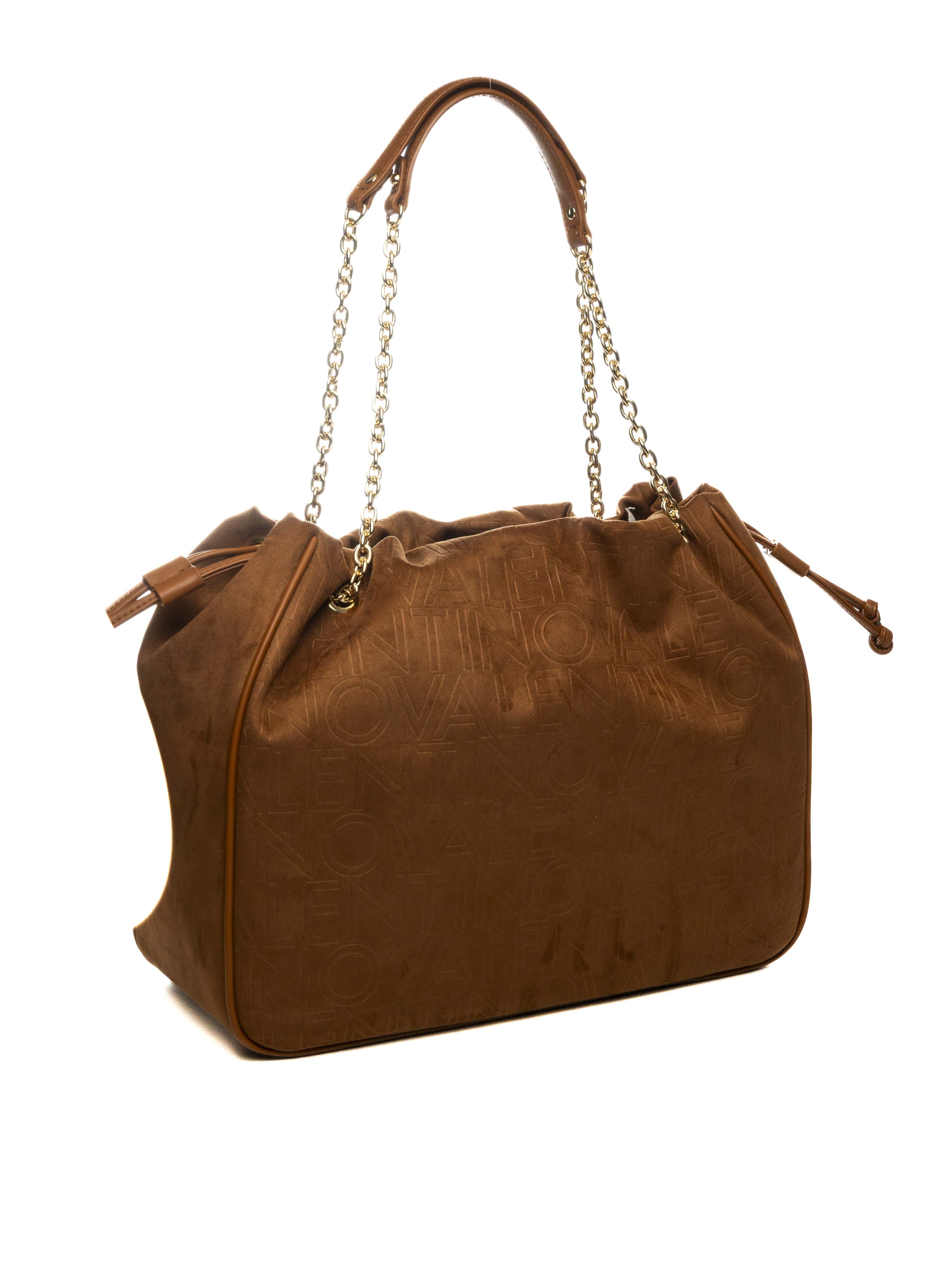 VALENTINO borsa a spalla dike marrone VBS9U701 DIKE-CUOIO 